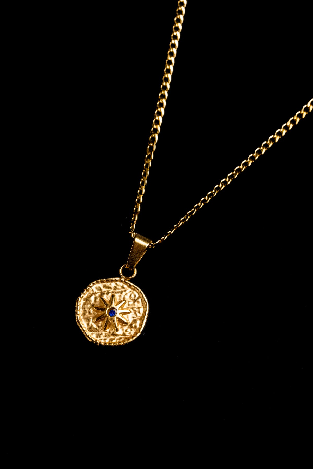 CDD Rosa de los vientos vintage con piedra azúl