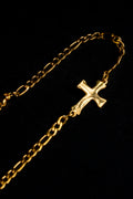 Pulsera Fígaro con CruzDorada