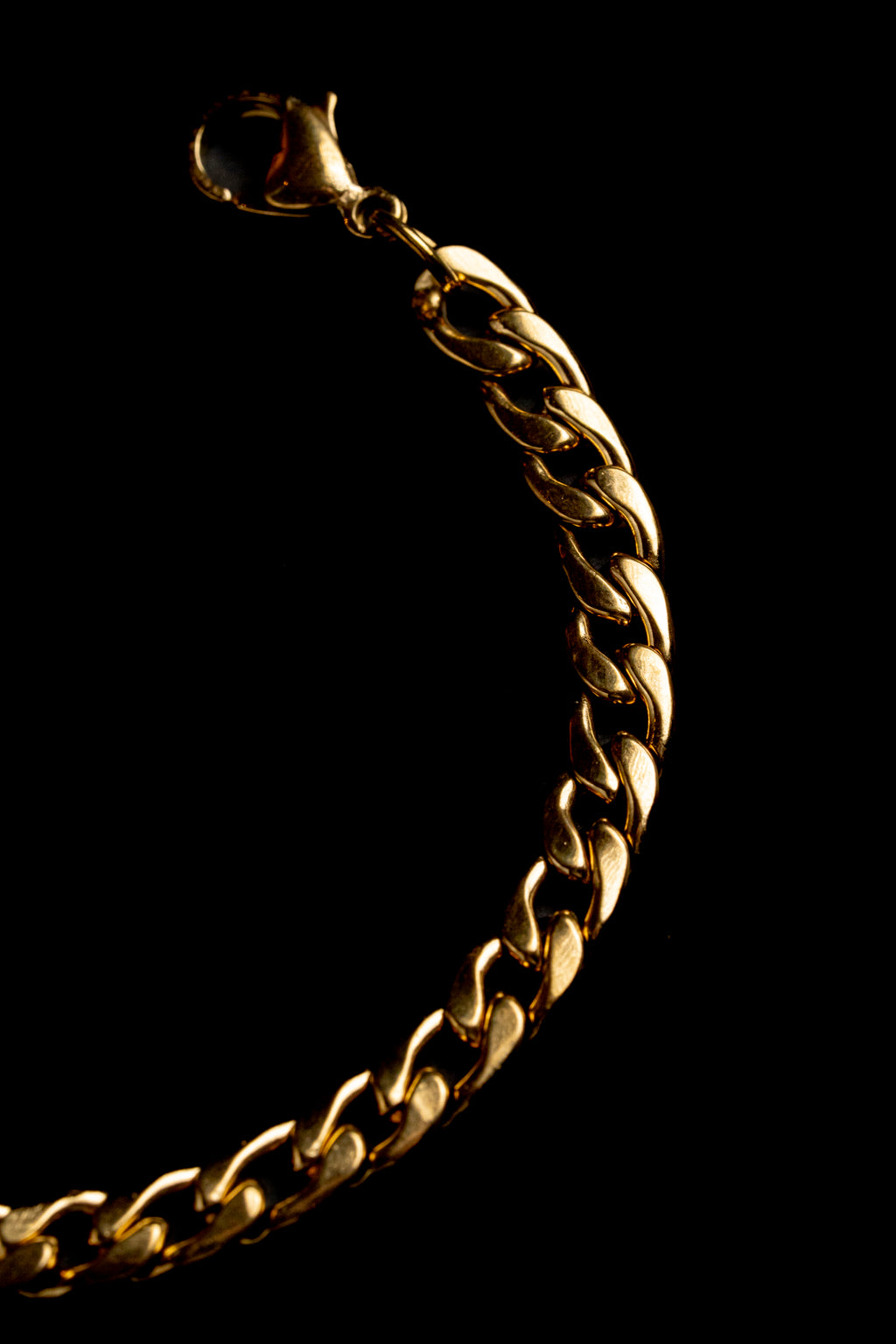 Pulsera Cubana Fina Dorada