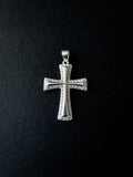 Plata 925 Dije de Cruz con Zirconias