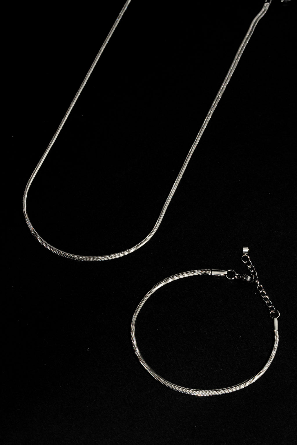 Conjunto Omega Fino Deluxe Plateado